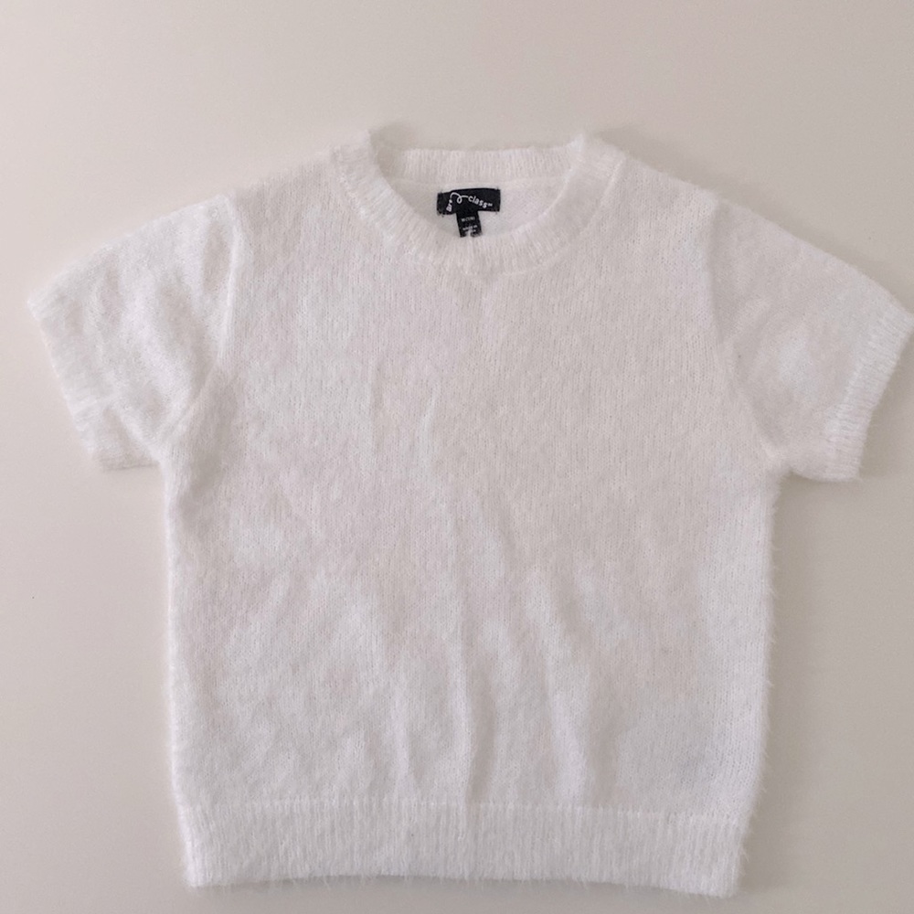 Art Class white fur top